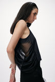 Wide Top Draped Detail