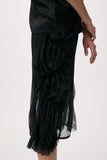 Shirred Net Skirt