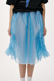 Shirred Circular Skirt