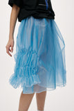 Shirred Circular Skirt
