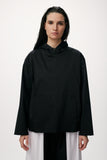 Oversized Shirred Hoodie