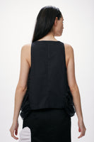 Wide Top Draped Detail