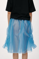 Shirred Circular Skirt